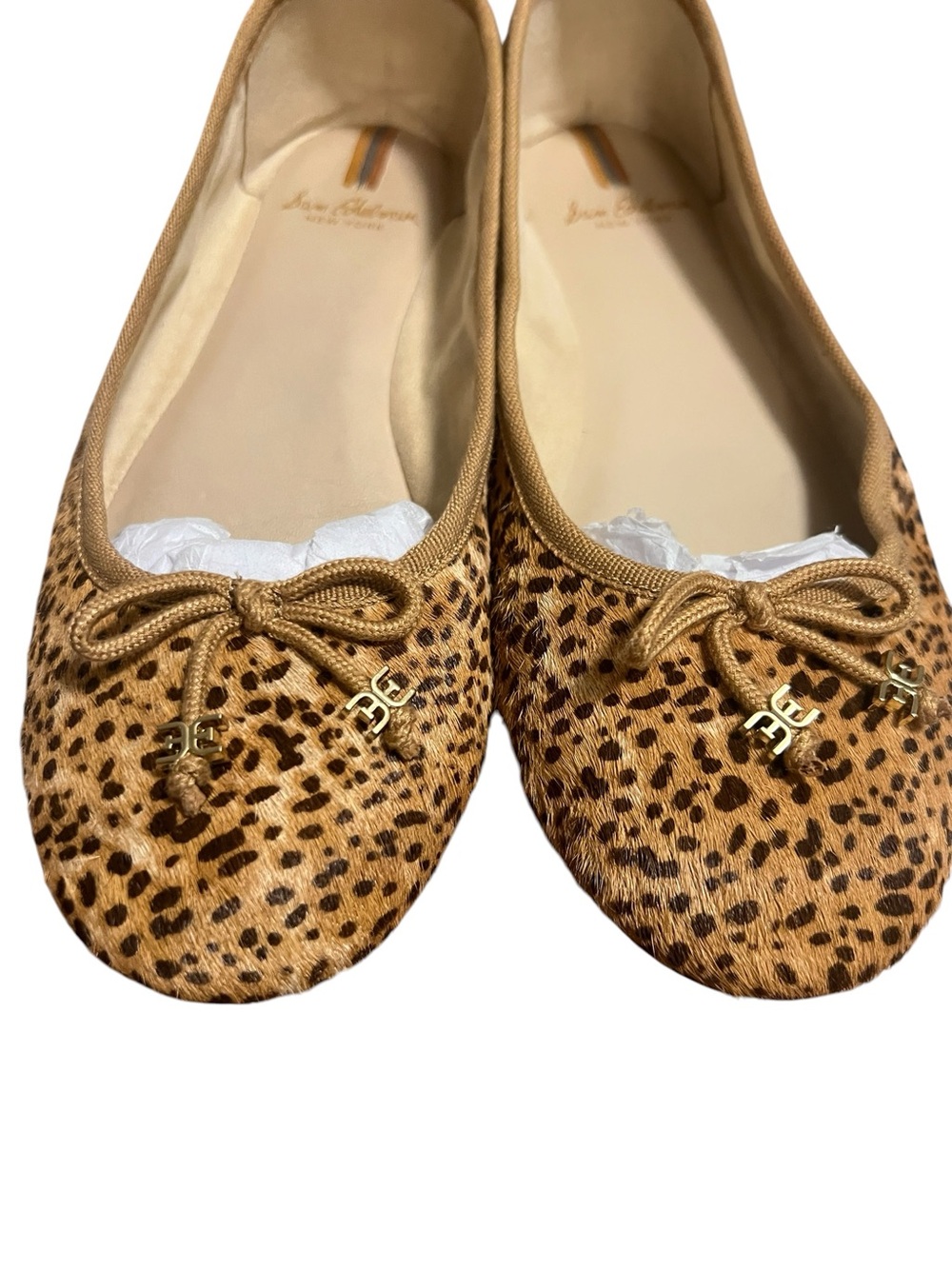 New Sam Edelman Felicia Luxe leopard print cow hair ballet flats. Size 7 - Picture 4 of 7